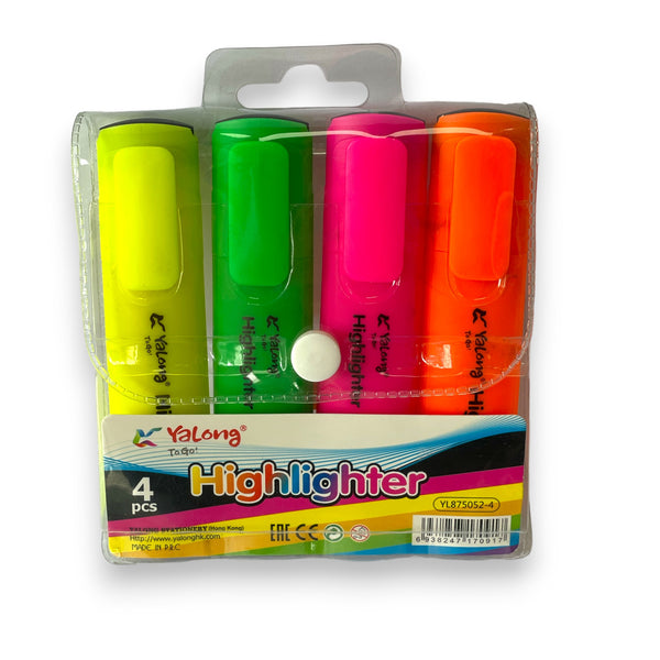 feutre fluorescent 4 pcs ref : 875052-4 / yalong to go