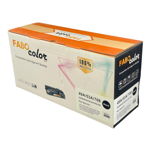 toner de l'impression noir ref : Q5949A/Q7553A/CRG708 / fabo color