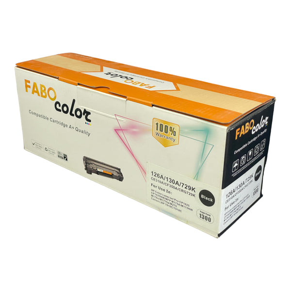 toner d'impression noir CE310A/CF350A/CRG729K / fabo color