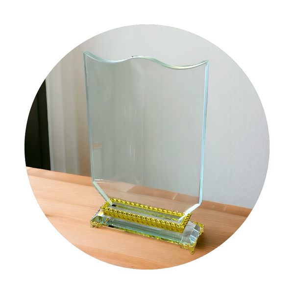 trophy verre pour bureau avec boite ref : 046 FB *