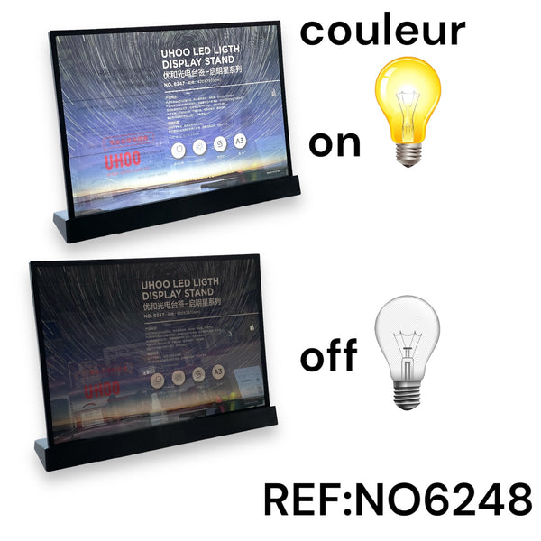 support publicitaire a3 avec lumière 420*297 mm ref: 6248 / uhoo