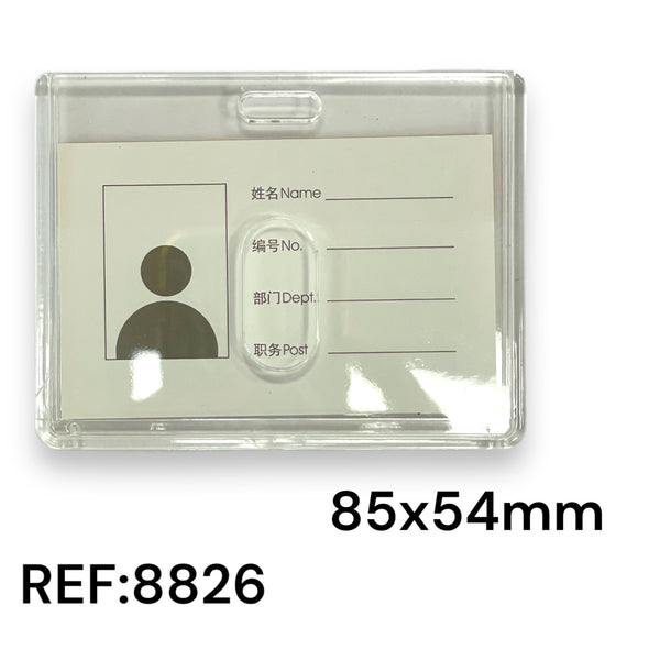 badge en plastique 54*85mm ref : 8826